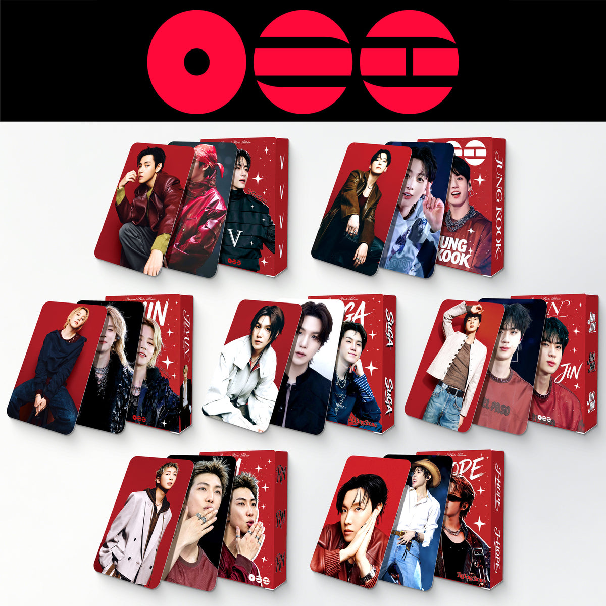 BTS Taehyung & Jungkook Photocard Set — 55 pcs Lomo Cards