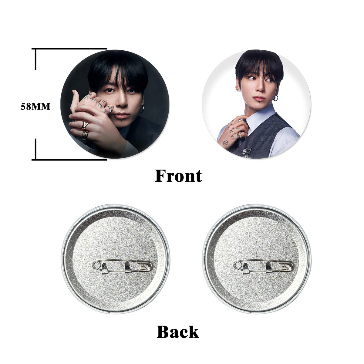 BTS ARIRANG Metal Badge — Kim Taehyung Pendant