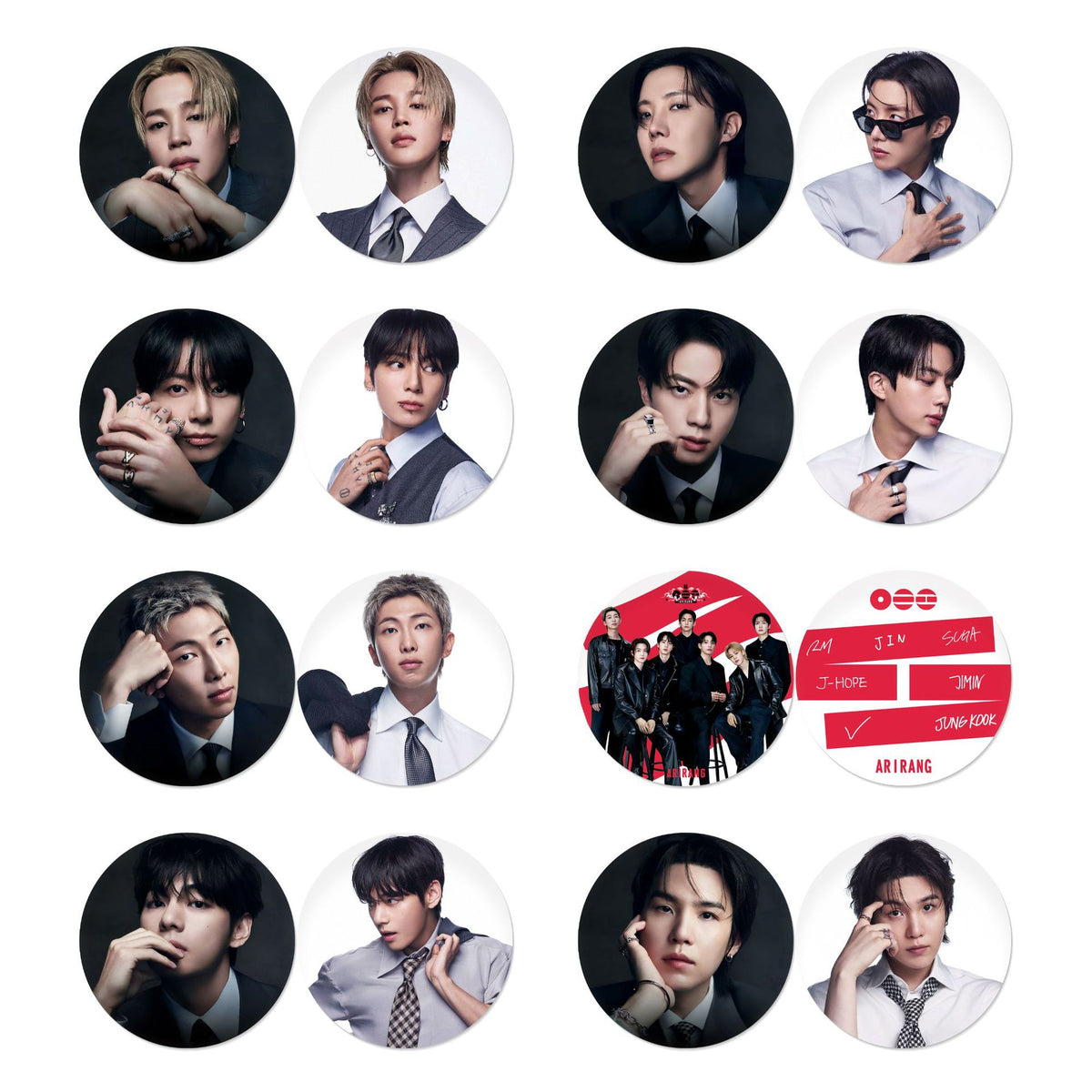 BTS ARIRANG Metal Badge — Kim Taehyung Pendant
