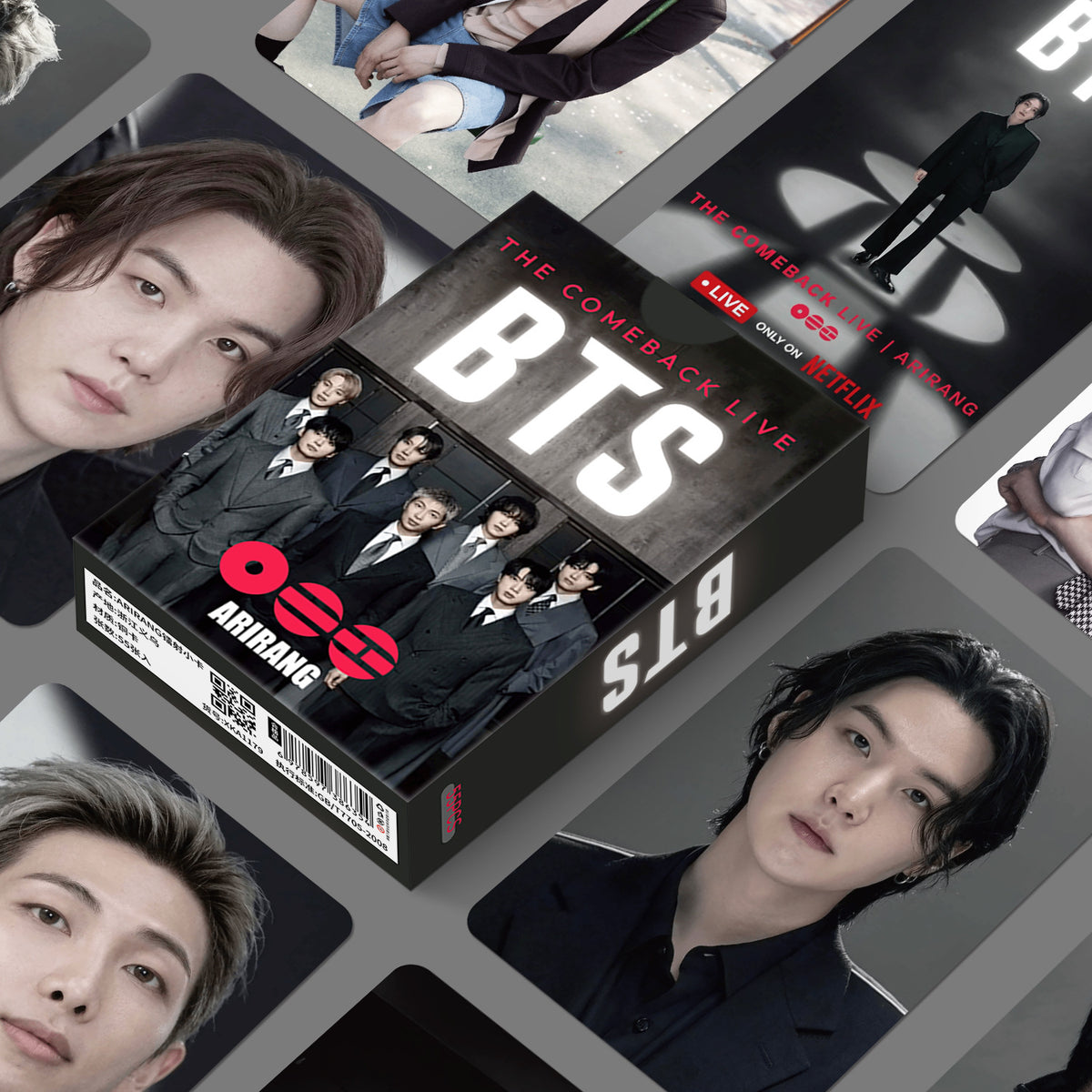 BTS Laser Photocard Set — 55 pcs Boxed Collection