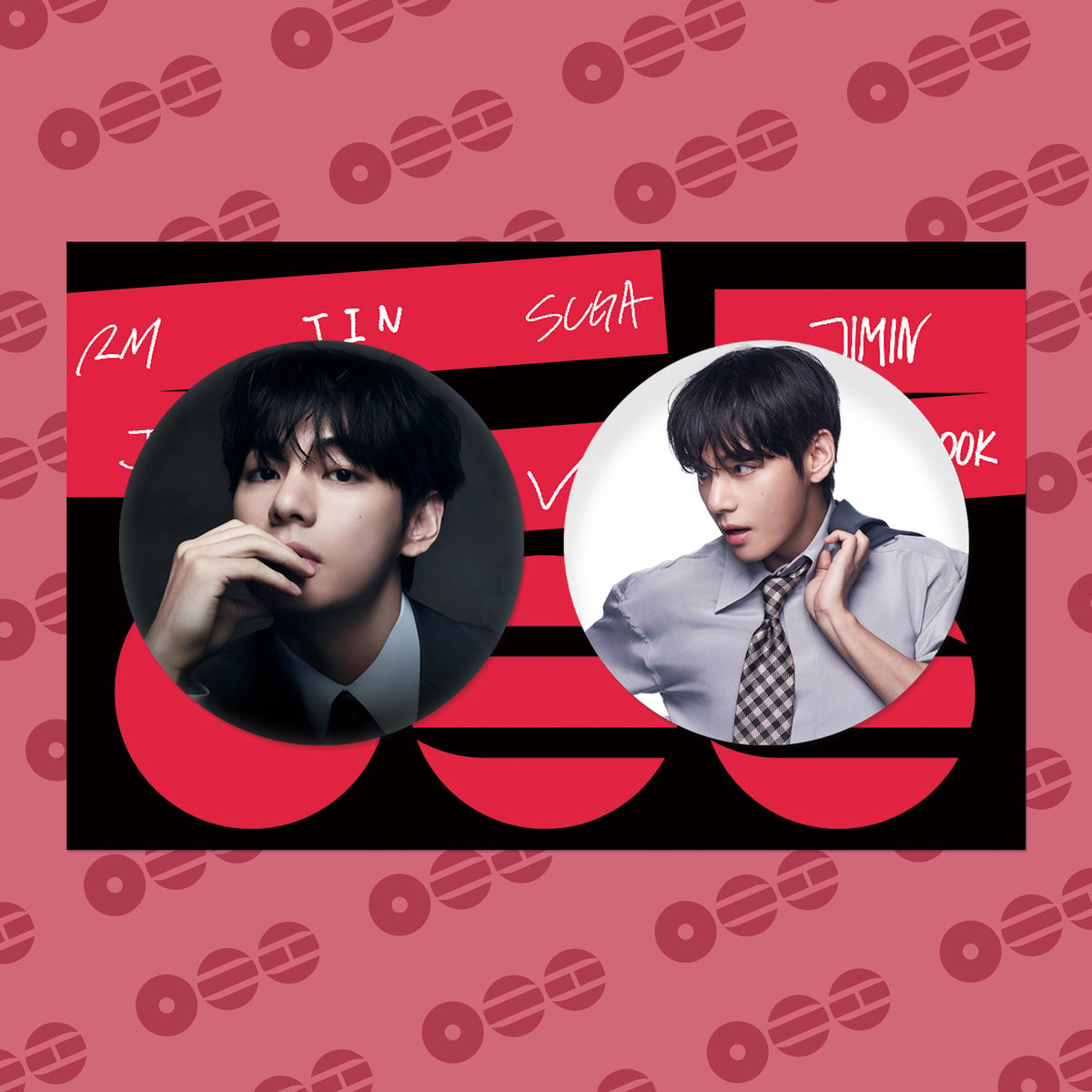 BTS ARIRANG Metal Badge — Kim Taehyung Pendant