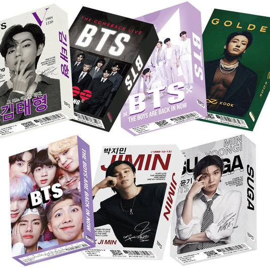 BTS Laser Photocard Set — 55 pcs Boxed Collection