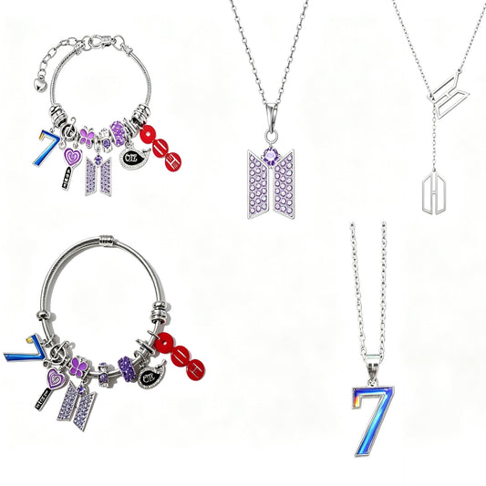 BT21 Whale Charm Pendant Bracelet — BTS Cartoon Style