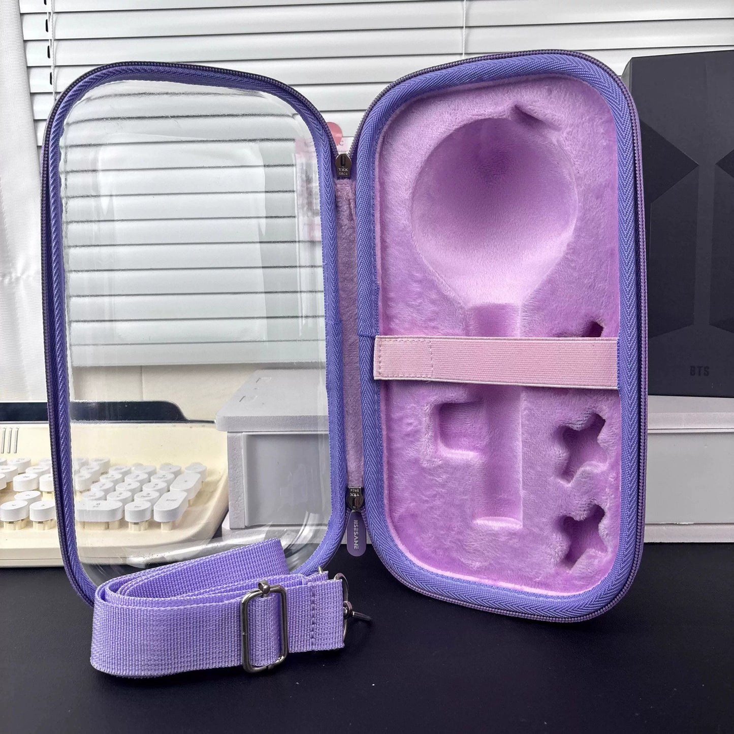 BTS Light Stick Carrying Case | Purple Protective Storage Box