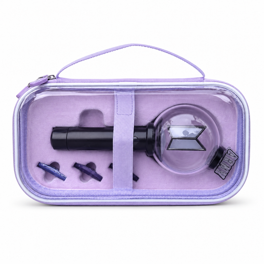BTS Light Stick Carrying Case, Purple Protective Storage Box